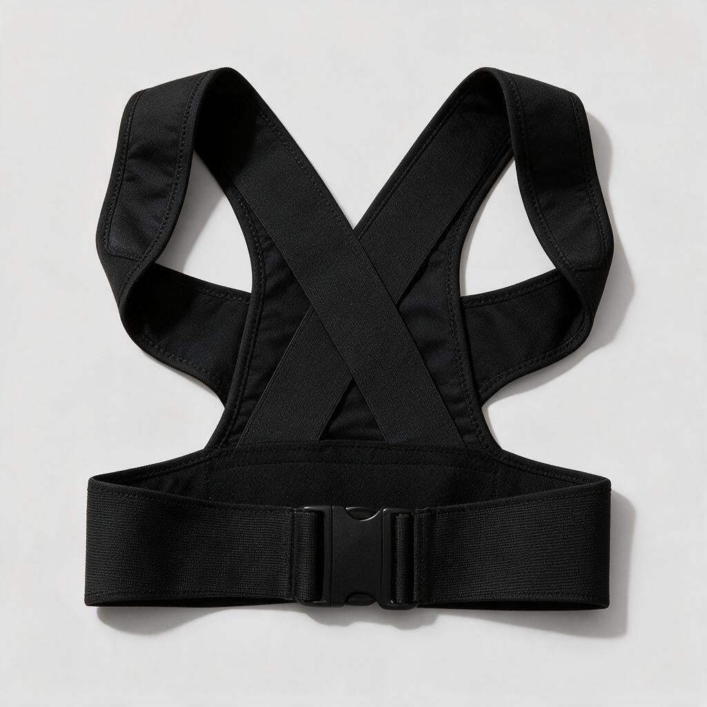 Instant Posture Corrector — adjustable shoulder straps and buckle detail