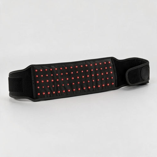 Halsten hips belt — black red-light and infrared hip-waist belt, studio hero shot