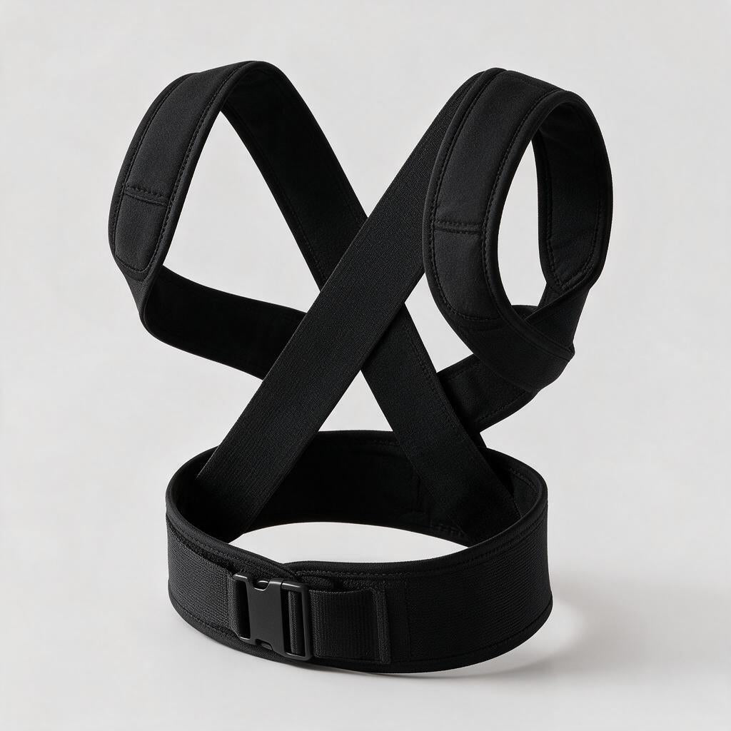 Instant Posture Corrector — black colourway, side view